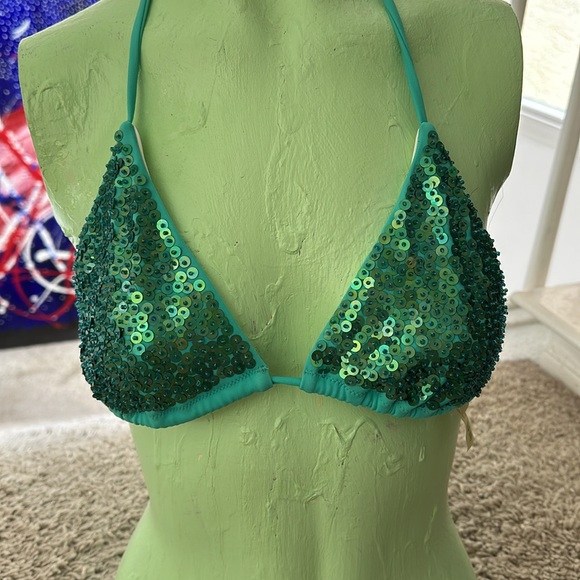 Victoria’s Secret swim collection A greenish sequin not to sparkly bikini - Picture 11 of 11